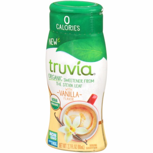 Truvia Vanilla Organic Liquid Stevia Sweetener Perspective: right