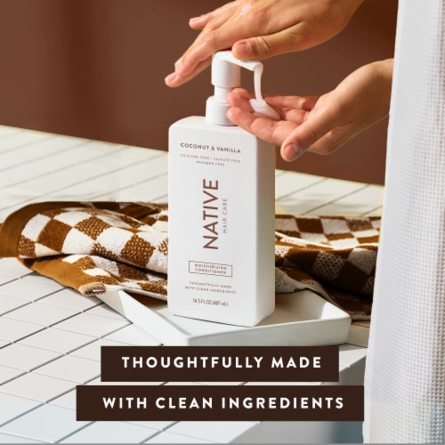 Native Moisturizing Conditioner with Coconut and Vanilla, Sulfate Free for Men and Women Perspective: right