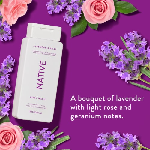 Native Body Wash with Lavendar & Rose Perspective: right