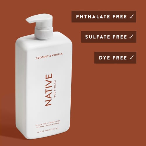 Native Body Wash Pump with Coconut & Vanilla Perspective: right