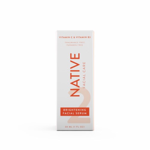Native Brightening Facial Serum with Vitamin C & Vitamin B3 Perspective: right