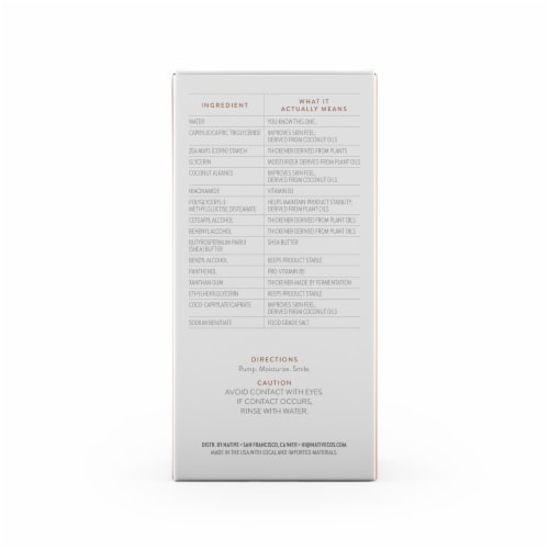 Native Brightening Facial Moisturizer with Vitamin C & Vitamin B3 Perspective: right