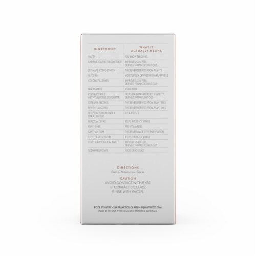 Native Brightening Facial Moisturizer with Vitamin C & Vitamin B3 Perspective: right