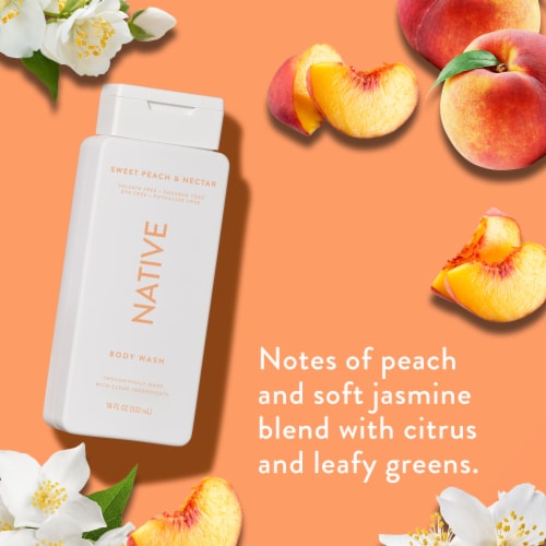 Native Body Wash with Sweet Peach And Nectar Perspective: right