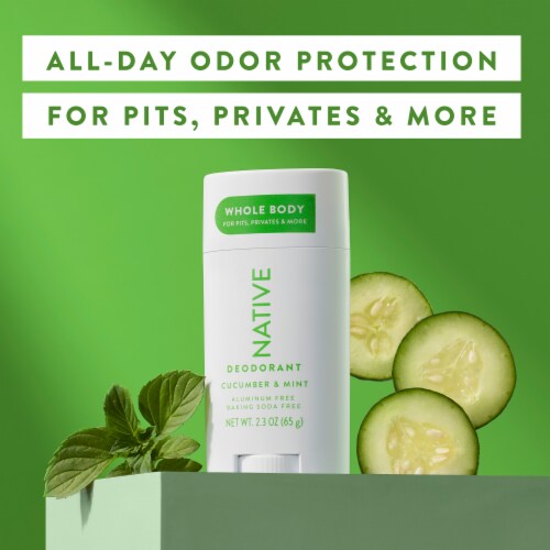 Native Whole Body Deodorant - Cucumber & Mint Perspective: right