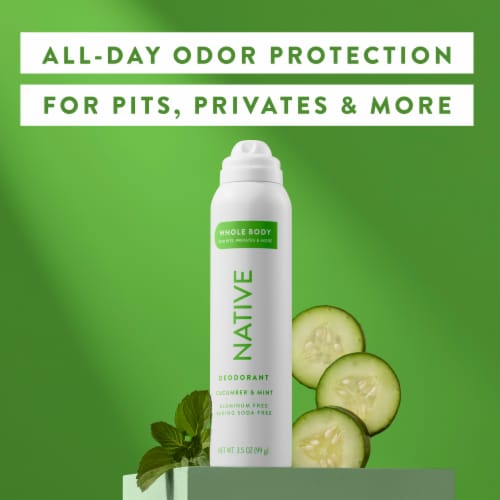 Native Whole Body Deodorant Spray - Cucumber & Mint Perspective: right