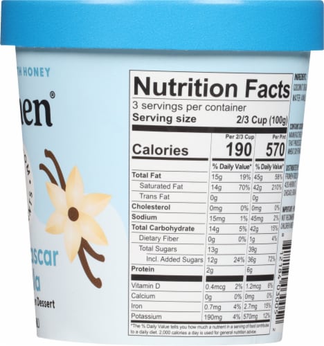 Fronen Madagascar Vanilla Non-Dairy Frozen Dessert Perspective: right