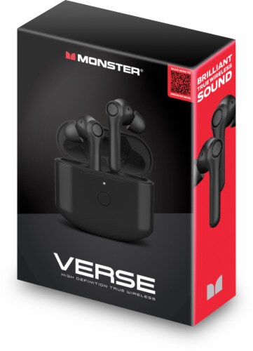 LifeWorks Monster® Verse Wireless Earbuds with Case - Black Perspective: right