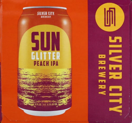 Silver City® Brewery Sun Glitter Peach IPA Perspective: right