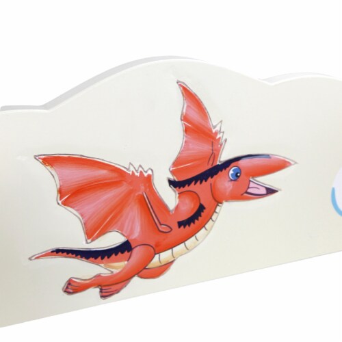 Fantasy Fields Dinosaur Kingdom Kids Wooden Bookshelf with Storage Drawer, Multicolor Perspective: right