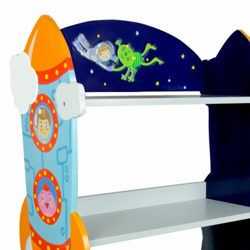 Fantasy Fields Outer Space Wooden 3 Shelf Bookcase Perspective: right