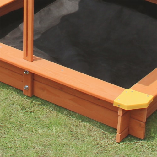 Merry Products SND0032210010 Sandbox with retractable Canopy Perspective: right