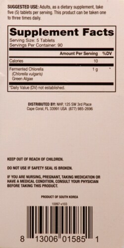 Mercola® Fermented Chlorella Tablets Perspective: right