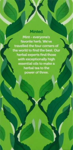 Pukka Organic Three Mint Herbal Tea Sachets Perspective: right