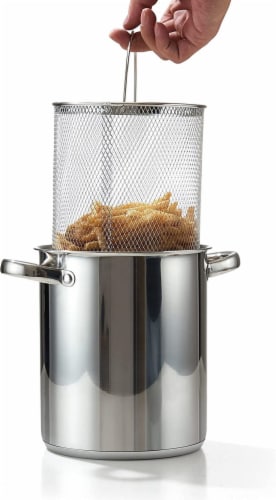 Cook N Home Asparagus Steamer Pot Stainless Steel with Basket,Glass Lid, 4 Quart, 3-Piece Perspective: right