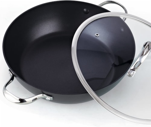 14 Green Earth Wok by Ozeri, with Smooth Ceramic Non-Stick Coating (100% PTFE and PFOA Free)