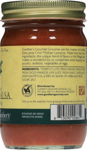Gunther's Gourmet® Tropical Style Mango Salsa Perspective: right