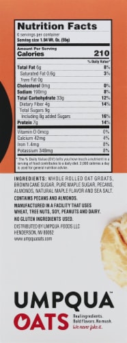 Umpqua Oats Insane Grains Maple Pecan Harvest with Quinoa & Chia Oatmeal Perspective: right