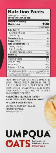 Umpqua™ Oats Triple Berry Oatmeal Packets Perspective: right