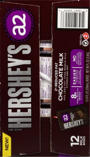 HERSHEY's a2 Milk Aseptic Chocolate Milk Perspective: right