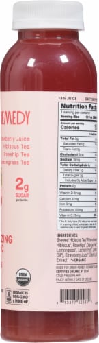 Urban Remedy Strawberry Hibiscus Rose Revitalizing Tea Tonic Perspective: right