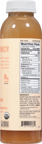 Urban Remedy Revitalizing Peach Ginger Probiotic Tea Tonic Perspective: right