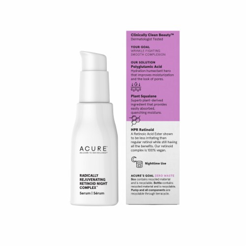 Acure® Radically Rejuvenating Retinoid Night Complex Serum Perspective: right