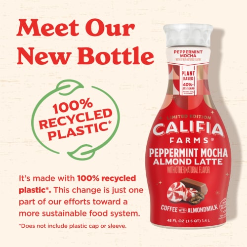 Califia Farms® Peppermint Mocha Cold Brew Coffee with Almond Milk Perspective: right