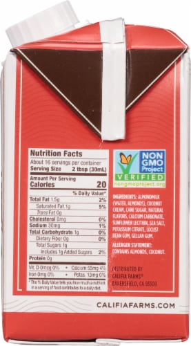 Califia Farms® Better Half Dairy-Free Coconut Cream & Almondmilk Perspective: right