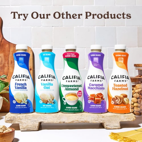 Califia Farms® Caramel Macchiato Almond Milk Coffee Creamer Perspective: right