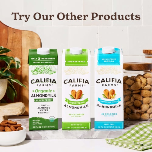 Califia Farms - Almondmilk Unsweetened Vanilla 32oz Perspective: right