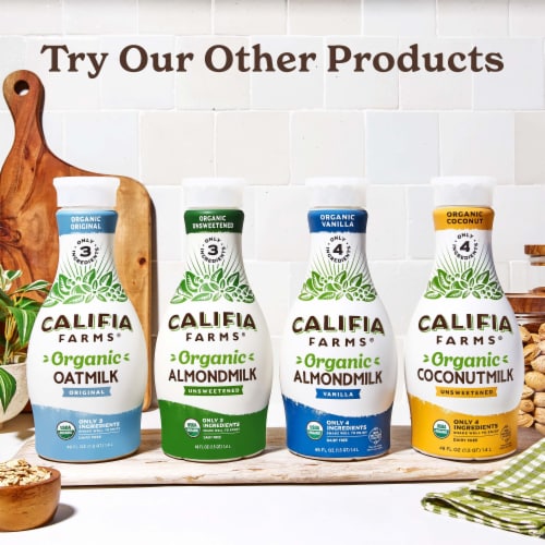 Califia Farms® Dairy Free Organic Original Oat Milk Perspective: right
