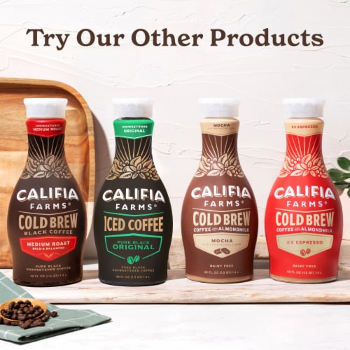 Califia Farms® Pure Black Unsweetened Iced Coffee, 48 fl oz - Kroger