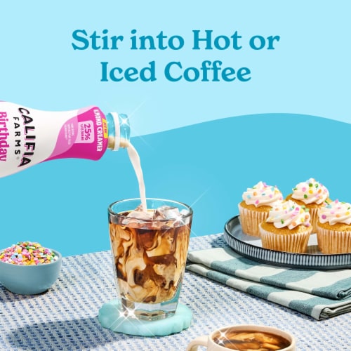 Califia Farms® Birthday Cake Almond Milk Coffee Creamer Perspective: right
