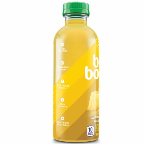 Bai Boost Pineapple Passion Fruit Caffeinated Antioxidant Beverage Perspective: right