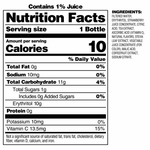 Bai® Antioxidant Infused Kupang Strawberry Kiwi Flavored Bottled Water Perspective: right