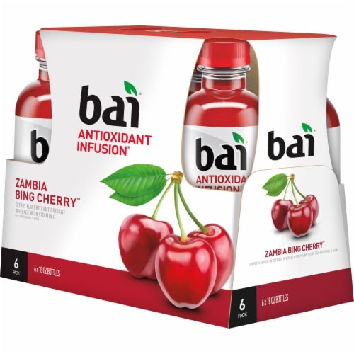 Bai® Antioxidant Infused Zambia Bing Cherry Flavored Bottled Water Perspective: right