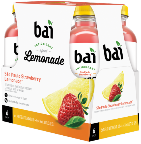 Bai® Strawberry Lemonade Flavored Bottled Water Perspective: right