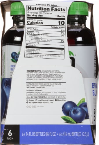 Bai® Blueberry Flavored Bottled Water Perspective: right