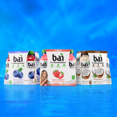 Bai Brasilia Blueberry Water Beverage Bottles Perspective: right