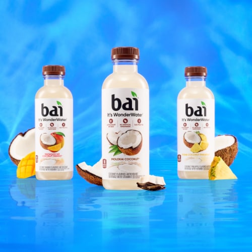 Bai Puna Coconut Pineapple Water Beverage Bottles Perspective: right