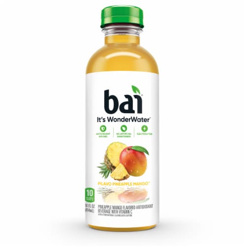 Bai Pilavo Pineapple Mango Water Beverage Bottles Perspective: right