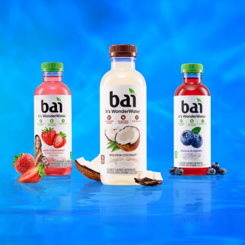 Bai Molokai Coconut Water Beverage Bottle Perspective: right