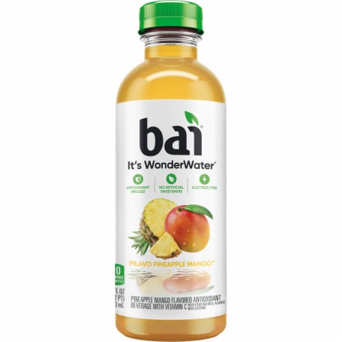 Bai Pilavo Pineapple Mango Water Beverage Bottle Perspective: right