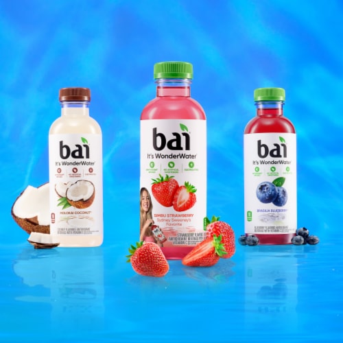 Bai Simbu Strawberry Antioxidant Infused Water Beverage Bottle Perspective: right