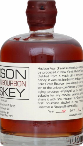 Hudson Four Grain Bourbon Whiskey Perspective: right