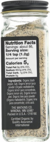 Dash Salt-Free Lemon Pepper Seasoning Blend, 2.5 oz - QFC