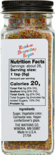 Watkins Rainbow Decorating Sugar Perspective: right