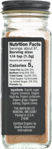 Watkins Organic Chai Powder Perspective: right