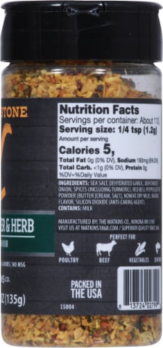 Yellowstone Butter & Herb Seasoning and Rub Perspective: right